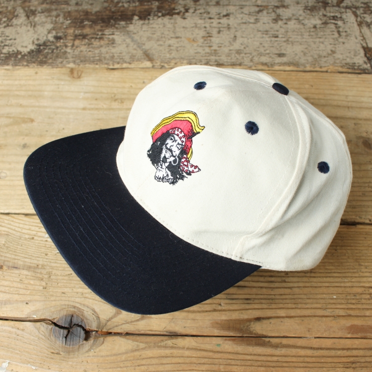90s 00s USA Captain Morgan キャプテンモルガン キャップ 帽子 ホワイト フリーサイズ アメリカ古着