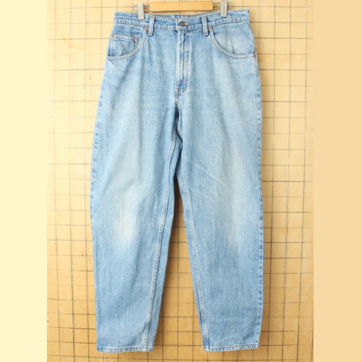 90s USA製 Levis リーバイス 560 テーパード ジーンズ ブルー デニム パンツ W34 アメリカ古着