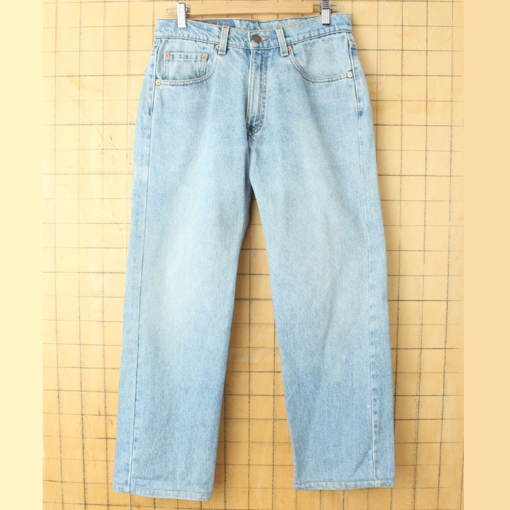 90s USA製 Levis リーバイス 565 ストレート ジーンズ ブルー デニム パンツ W31 アメリカ古着