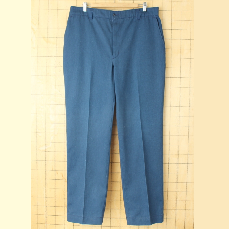 80s 90s USA製 BIG BEN ワークチノパンツ ネイビー ブルー W38 アメリカ古着