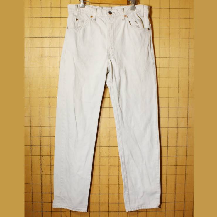 Levis リーバイス 505 ホワイト ジーンズ デニム パンツ W34 白 古着