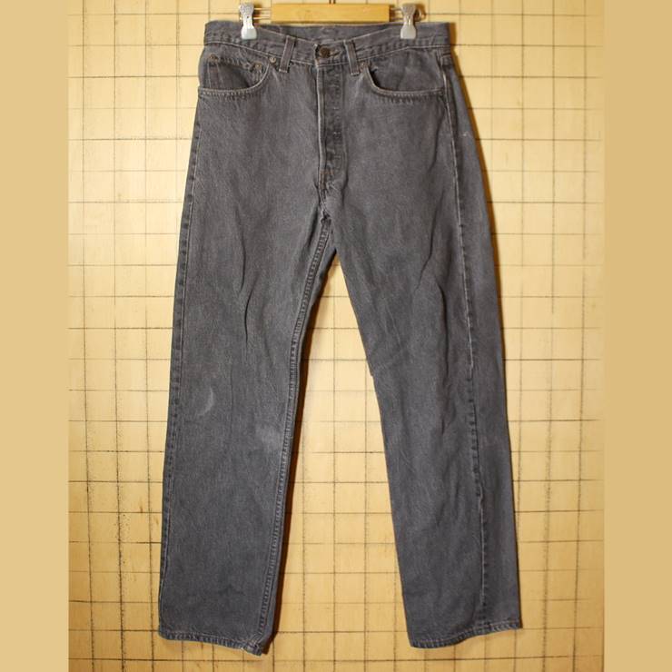 USA製 Levis リーバイス 501 ブラック ジーンズ デニム パンツ W32 黒 古着 / 古着屋ataco garage