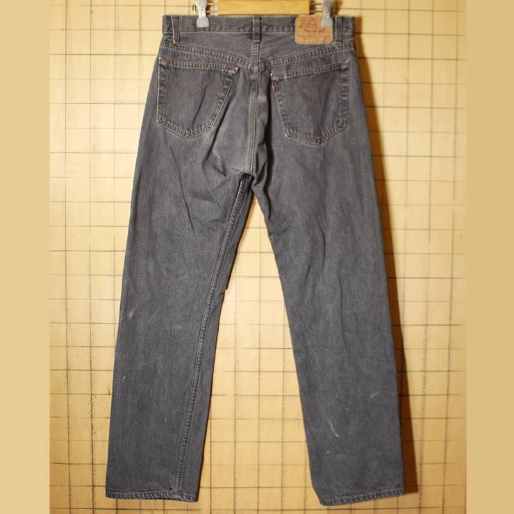 USA製 Levis リーバイス 501 ブラック ジーンズ デニム パンツ W32 黒 古着 / 古着屋ataco garage