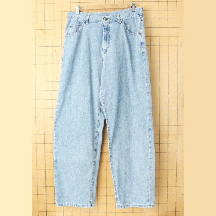 USA Lee DUNGAREES リー ブルーデニムパンツ W34 ジーンズ アメリカ古着