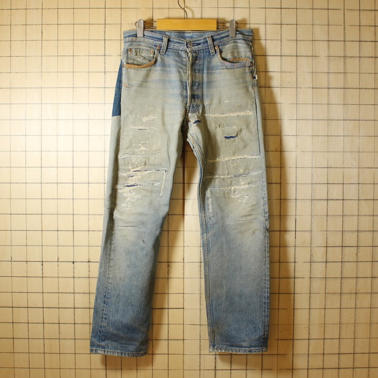 ataco Remake Levi's USA製 古着 リーバイス501xx リメイク デニムパンツ W31 ジーパン ジーンズ aw18