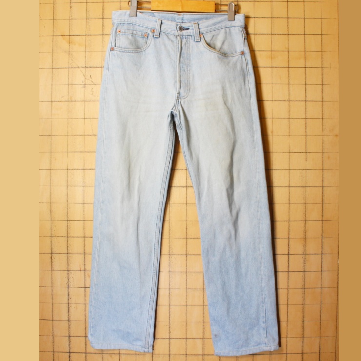 90s USA製 Levis リーバイス 501 ブルー ジーンズ デニム パンツ W32 アメリカ古着