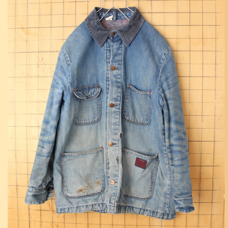 LeeリーWrangler 70s 80s USA製 デニム カバーオール - カバーオール