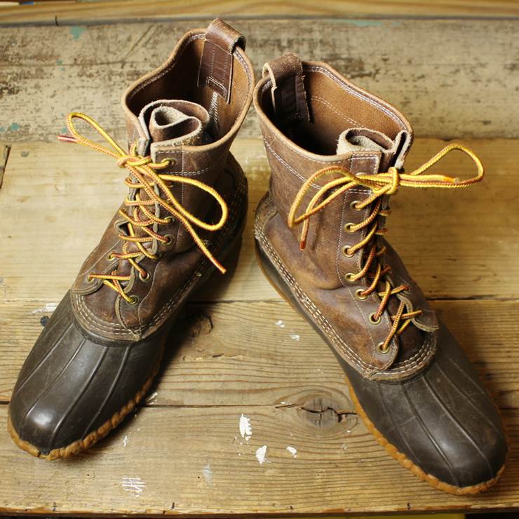 USA製 LLBean メンズ ビーン ブーツ 8ホール 10インチ 28.5cm相当 レザー ハンティング 古着 エルエルビーン USED