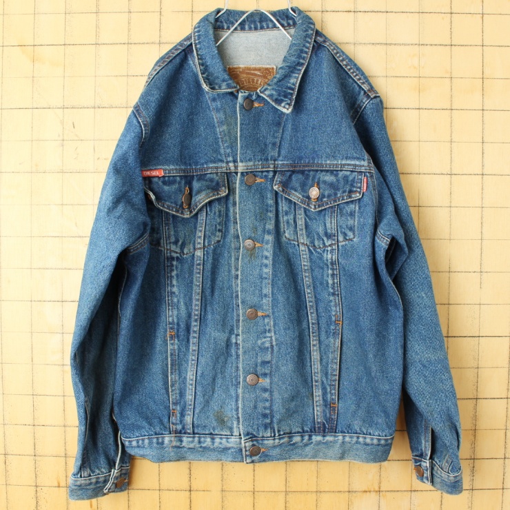 90s 00s DIESEL ディーゼル デニム ジャケット メンズML相当 古着