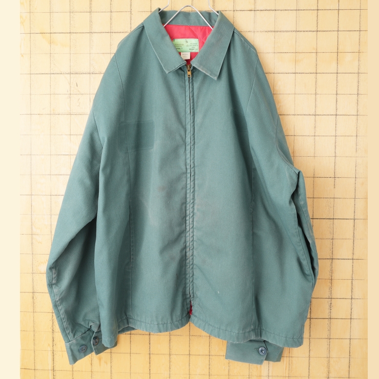 ビッグサイズ 80s 90s USA ワークジャケット メンズ2XL グリーン アメリカ古着
