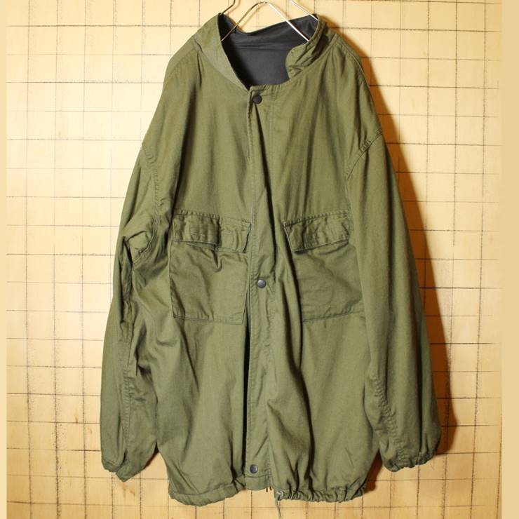 80s U.S.ARMY ケミカルプロテクトジャケット LARGE U.S.MILITARY CHEMICAL PROTECTIVE 米軍実品 古着