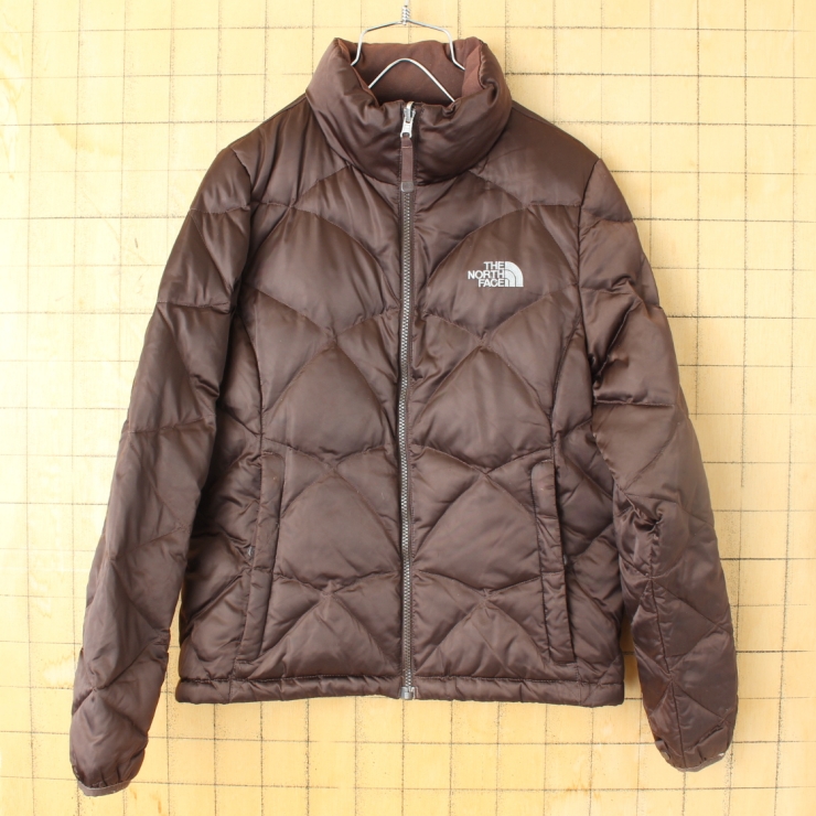 THE NORTH FACE ノースフェイス 550フィル ダウンジャケット ブラウン レディースS アメリカ古着