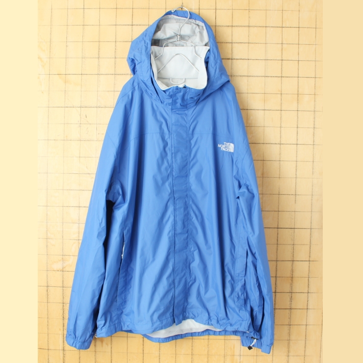 ビッグサイズ THE NORTH FACE ノースフェイス HYVENT ナイロンジャケット ブルー メンズXL マウンテンパーカー アメリカ古着