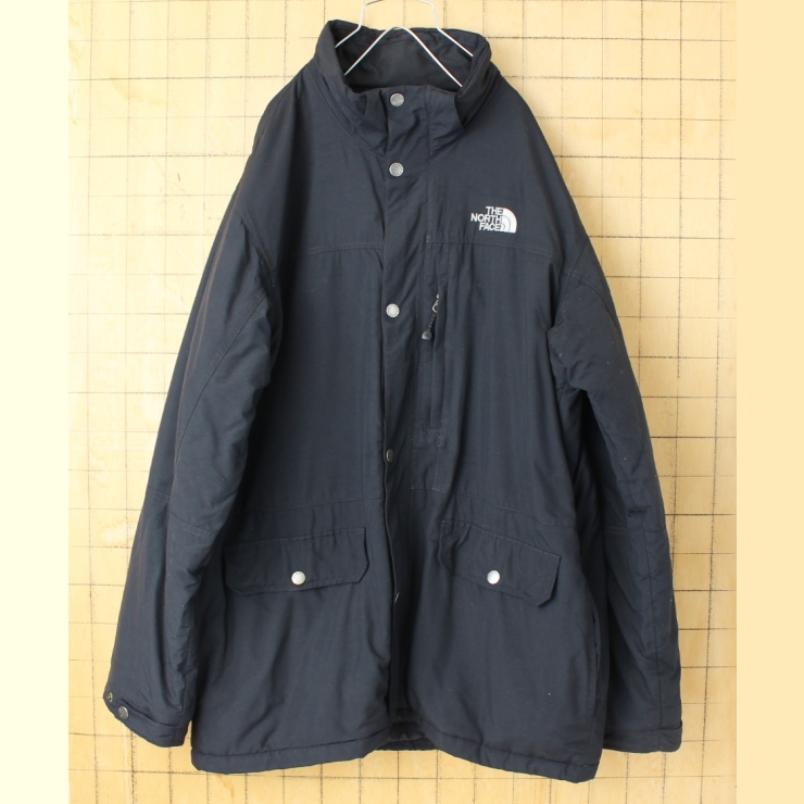 THE NORTH FACE ノースフェイス HYVENT 中綿ジャケット ブラック メンズL アメリカ古着