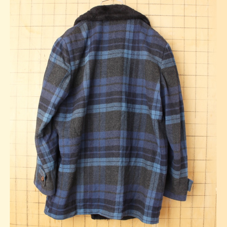 60s 70s USA製 PENDLETON ペンドルトン ウール ボア コート ...