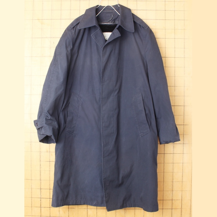 80s U.S.NAVY All Weather Coat ステンカラーコート 38S ライナー付 ミリタリー ネイビー アメリカ古着