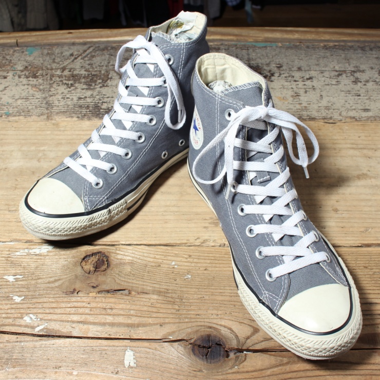 CONVERSE ALLSTAR Hi コンバース オールスター ハイカット シューズ 27cm ブルーグレー 古着