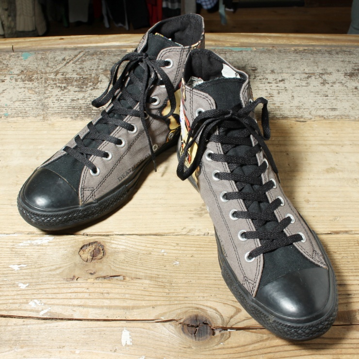 CONVERSE ALLSTAR Hi SAILOR JERRY コンバース オールスター ハイカット シューズ 29.5cm グレー ドクロ 古着