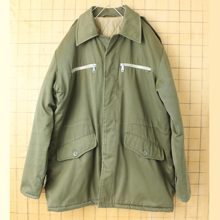 80s 90s EURO ミリタリー 中綿ジャケット メンズL相当 ヨーロッパ古着