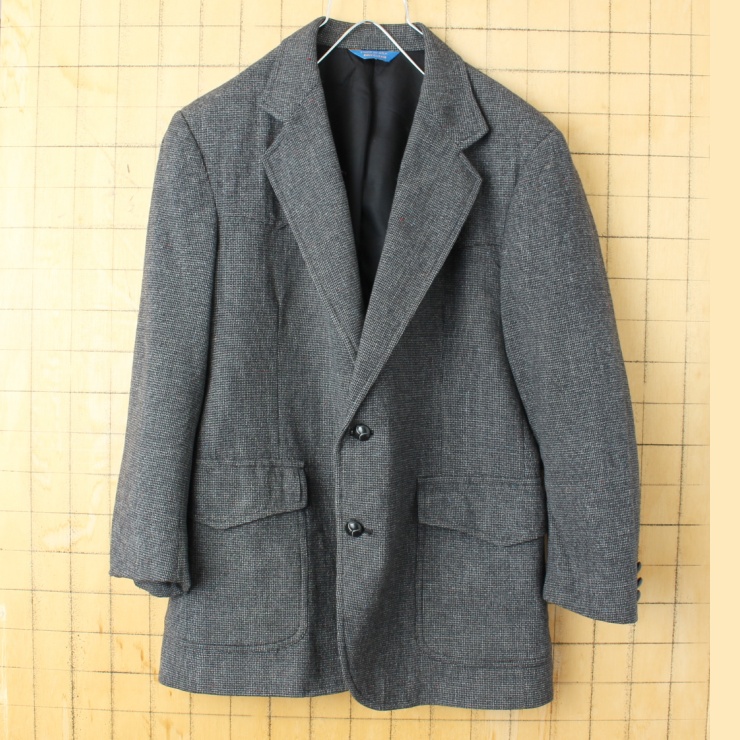 80s 90s USA製 PENDLETON ウール テーラード ジャケット メンズM相当 グレー アメリカ古着
