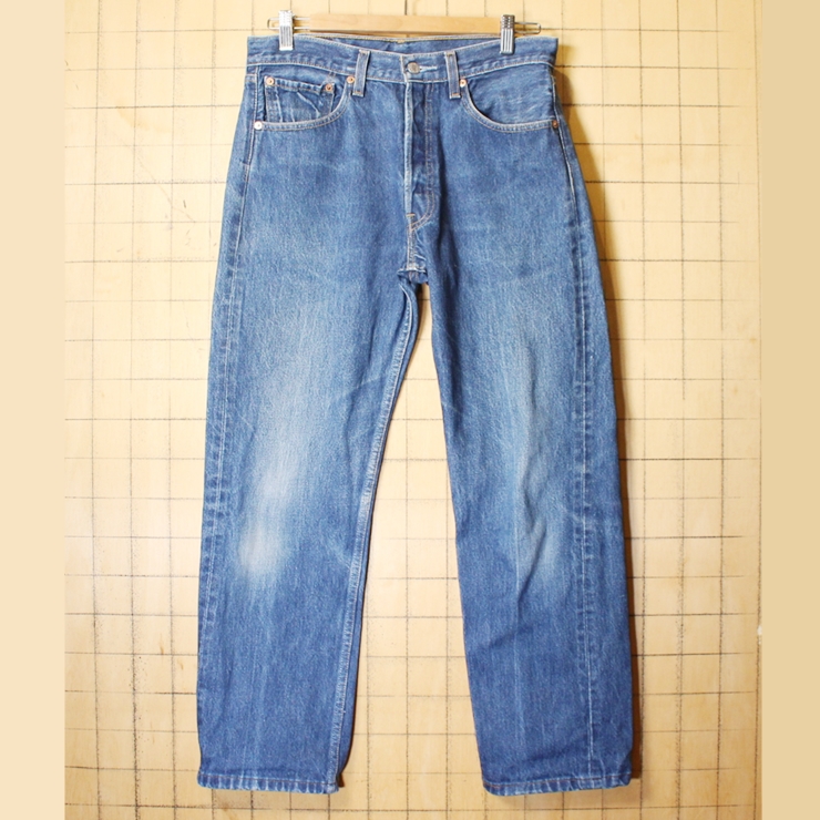 Levis リーバイス 501 ブルー ジーンズ デニム パンツ W32 青 アメリカ古着