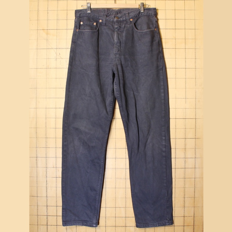 90s EURO Levis ユーロ リーバイス 615 02 ブラック カラー ジーンズ デニム パンツ W34 ヨーロッパ古着 121521aw86