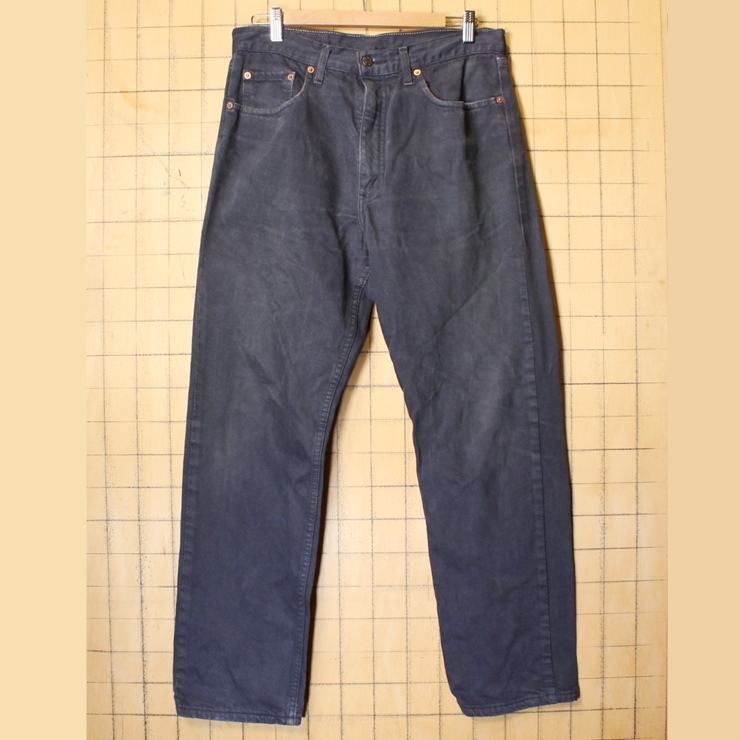 90s EURO Levis ユーロ リーバイス 615 02 ブラック カラー ジーンズ デニム パンツ W34 ヨーロッパ古着 121521aw87