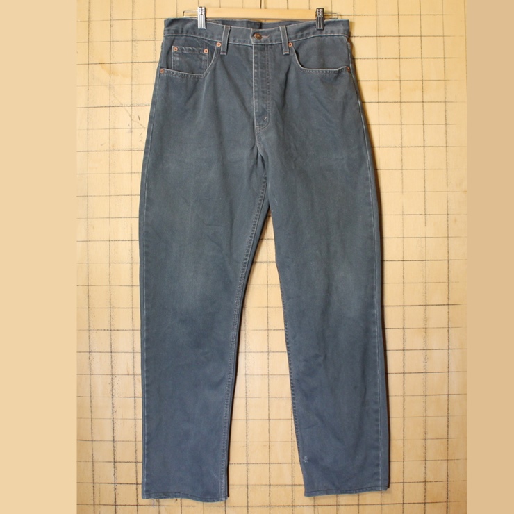 90s EURO Levis ユーロ リーバイス 615 02 ブラック カラー ジーンズ デニム パンツ W34 ヨーロッパ古着 121521aw88