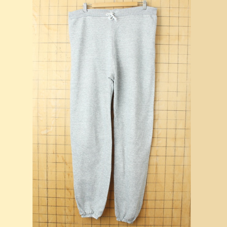 80s 90s USA製 Tultex 無地 スウェットパンツ グレー メンズL アメリカ古着