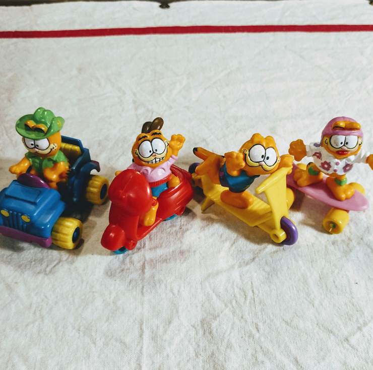 1988 McDonald's マクドナルド ガーフィールド Garfield 4個セット ハッピーミール ビンテージ