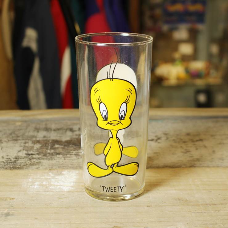 1973 PEPSI ペプシコーラ TWEETY グラス Collector series glass トゥイーティー ルーニーテューンズ LOONEY TOONS ワーナー19ty2