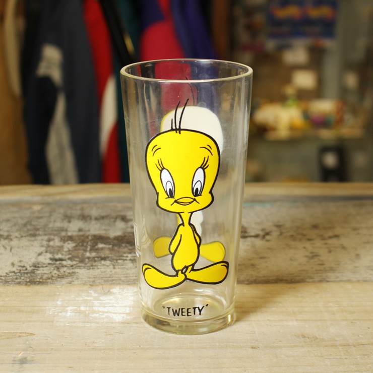 1973 PEPSI ペプシコーラ TWEETY グラス Collector series glass トゥイーティー ルーニーテューンズ LOONEY TOONS ワーナー19ty3