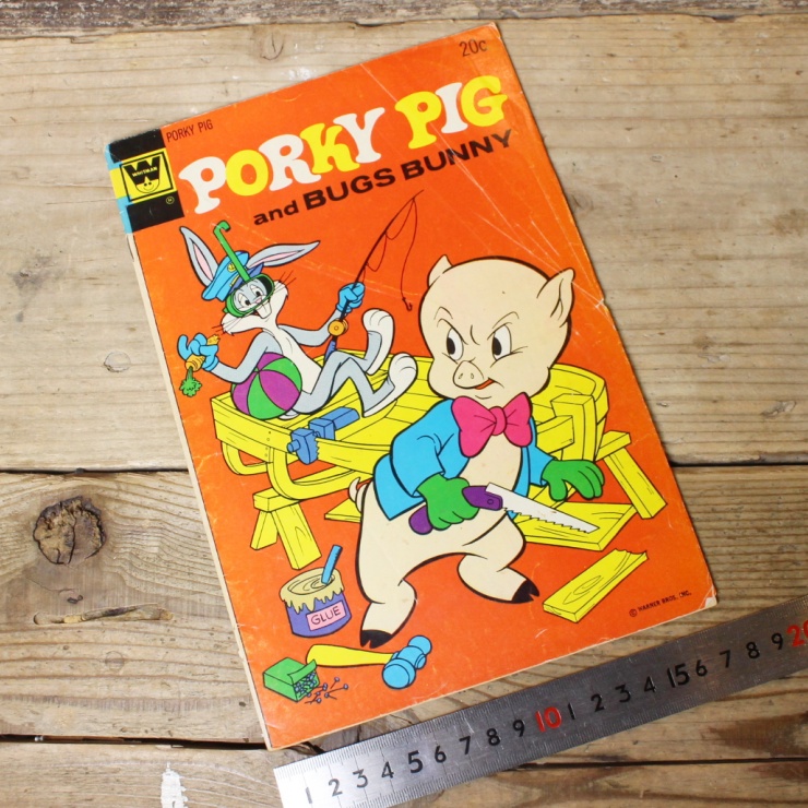70s ポーキーピッグ バッグスバニー コミック PORKY PIG and BUGS BUNNY comics No.50 1973年 アメコミ ワーナー