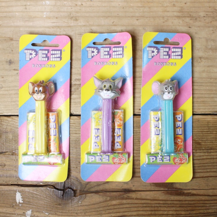 デッドストック 90s PEZ ペッツ トムとジェリー タフィー PEZ Bonbons Tom and Jerry フィギュア