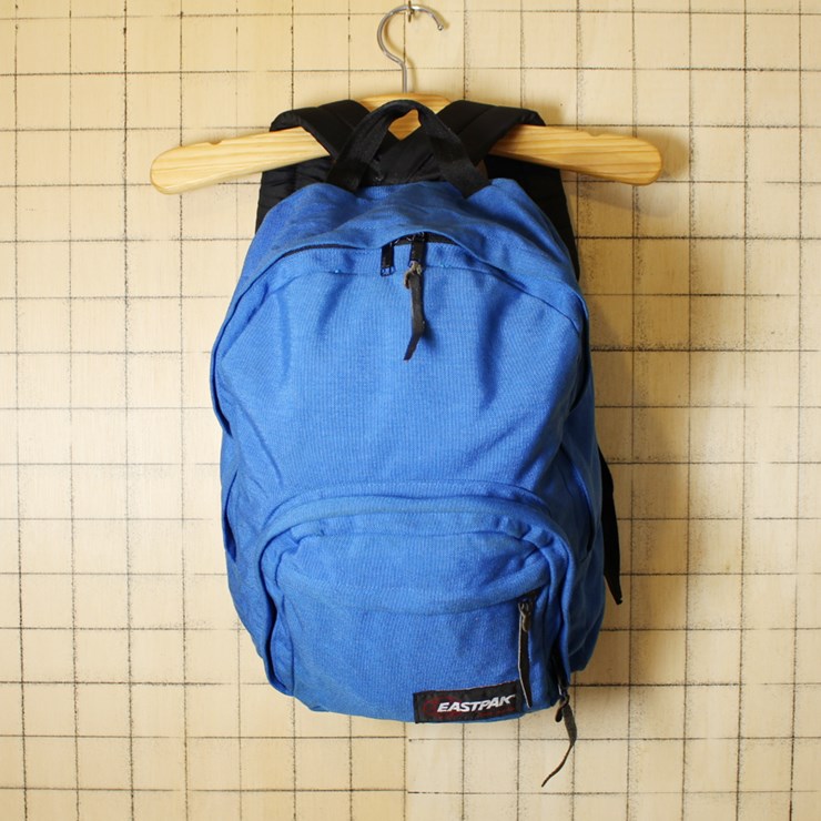 EASTPAK イーストパック USA製 USED 中古 ブルー リュックサック ディパック アメリカ古着 bar56