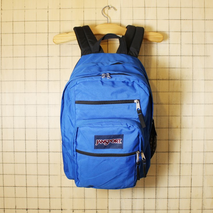 JANSPORT ジャンスポーツ USED 中古 ブルー リュックサック ディパック 古着 bar59