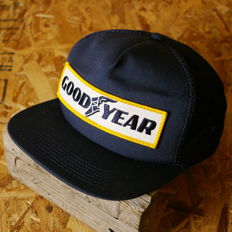 【K-Products】USA製古着GOOD-YEARネイビーメッシュキャップ|cap-65