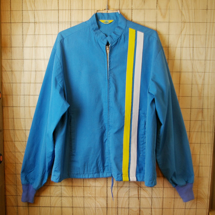 【GOOD YEAR】モーター系70s古着グッドイヤーライトブルー(水色)オフィシャルレーシングジャケット・スタッフジャンパー