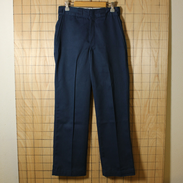 Dickies/80'sUSA製古着/ネイビーTALONワークパンツ/874/w28l30/co-p-63