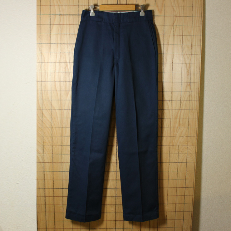 Dickies/80'sUSA製古着/ネイビーTALONワークパンツ/874/w30l34/co-p-64