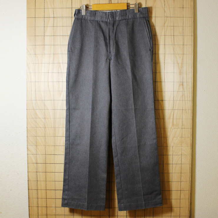 Dickies/80sUSA製古着/霜降り/ヘザーグレー/TALON/874ワークパンツ/W31L32/co-p-79