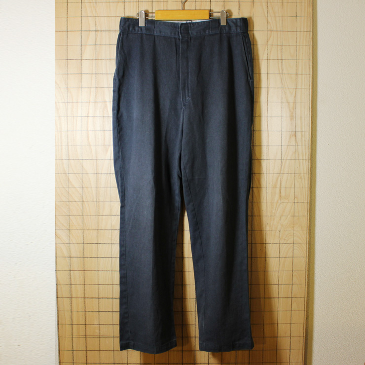 Dickies/USA製古着/グレー/874ワークパンツ/W36L34/co-p-80