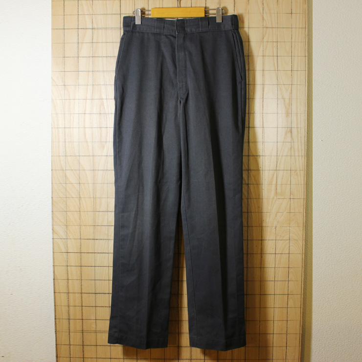 Dickies/80sUSA製古着/グレー/TALON/ワークパンツ/W32L34/co-p-82