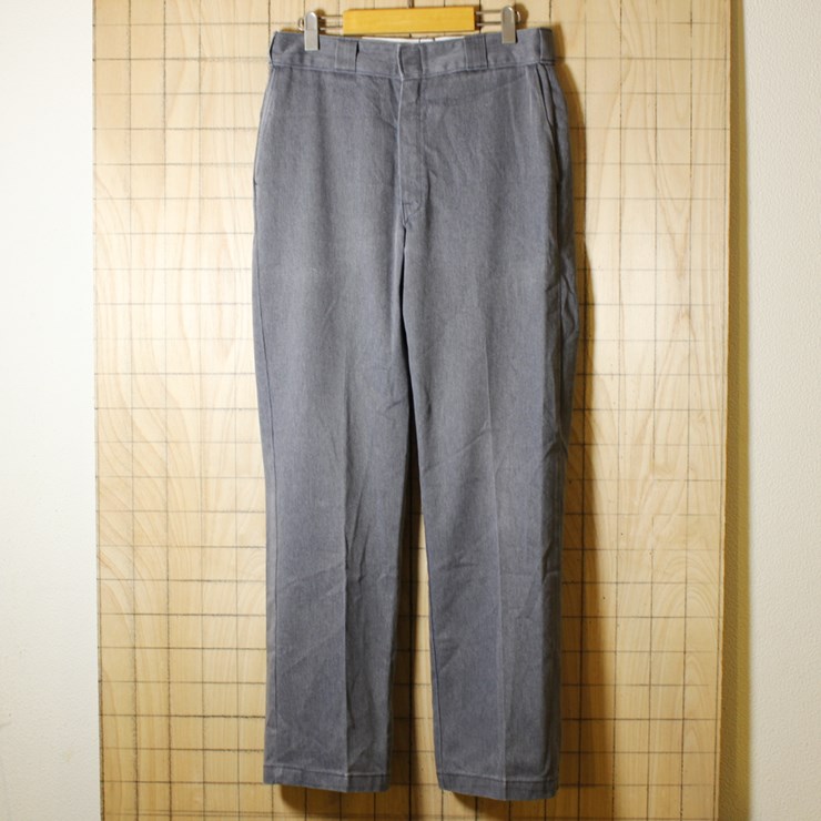 Dickies/80sUSA製古着/霜降り/ヘザーグレー/ワークパンツ/W32L32/co-p-91