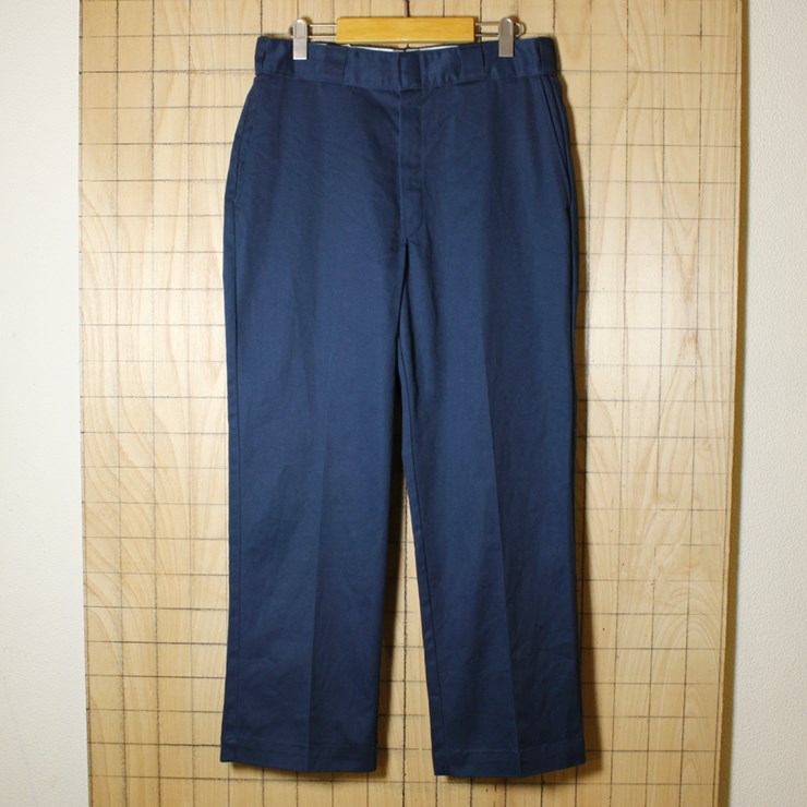 Dickies ディッキーズ ワークパンツ 874 W33L29 ネイビー USA製 古着 talon co-p-98