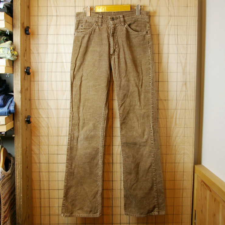 【LEVI'S】USA(アメリカ)製80's古着ブラウン(茶色)LEVI'S517(リーバイス517)TALONジップコーデュロイパンツW31l34