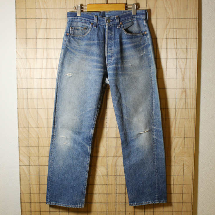 ataco Remake Levi's USA製 80s 古着 リーバイス501 リメイク デニムパンツ W33L31 ジーパン ジーンズ de-p-62