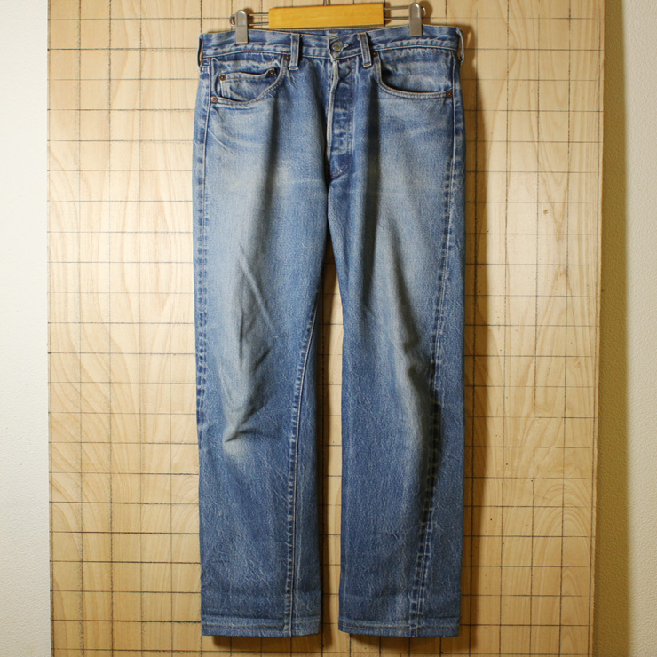 Levi's501 赤耳タイプ/80sUSA製ビンテージ古着ブルーデニムパンツ・ジーンズ/W33L36