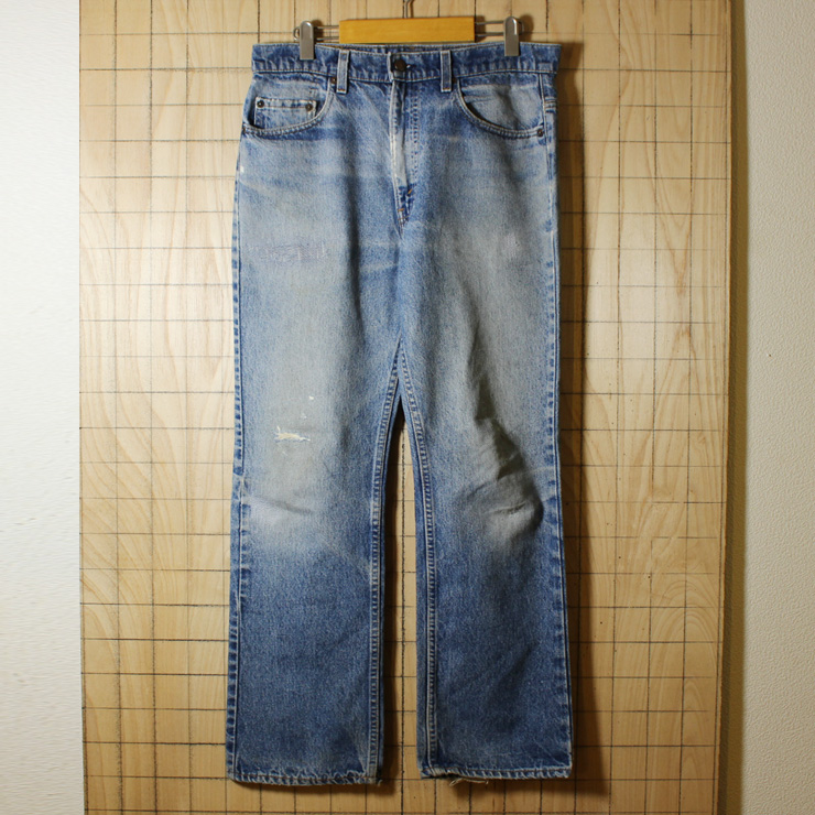 Levis517/USA製古着/ブルー/ブーツカットジーンズ・デニムパンツ/W34L30