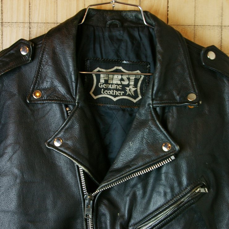 革 ジャン レザー ジャケット first genuine leather